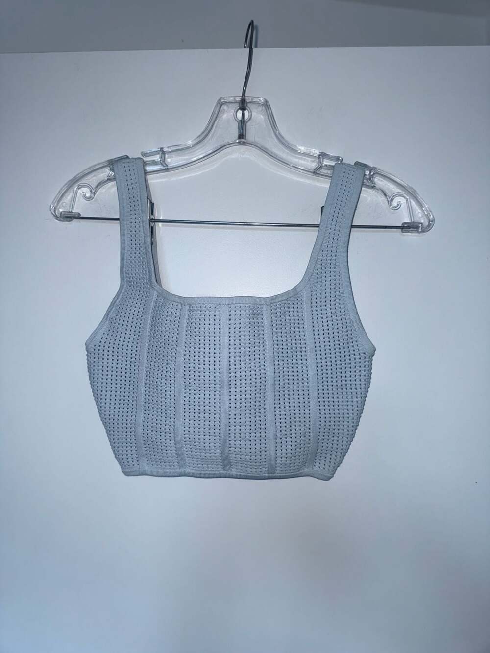 Babaton Sculpt Knit Squareneck Cropped Tank